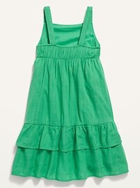 Sleeveless Tiered Textured-Dobby All-Day Midi Dress for Girls | Old Navy (US)