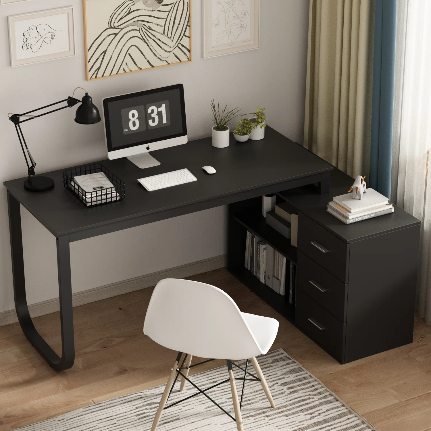 Latwon L-Shape Desk | Wayfair North America