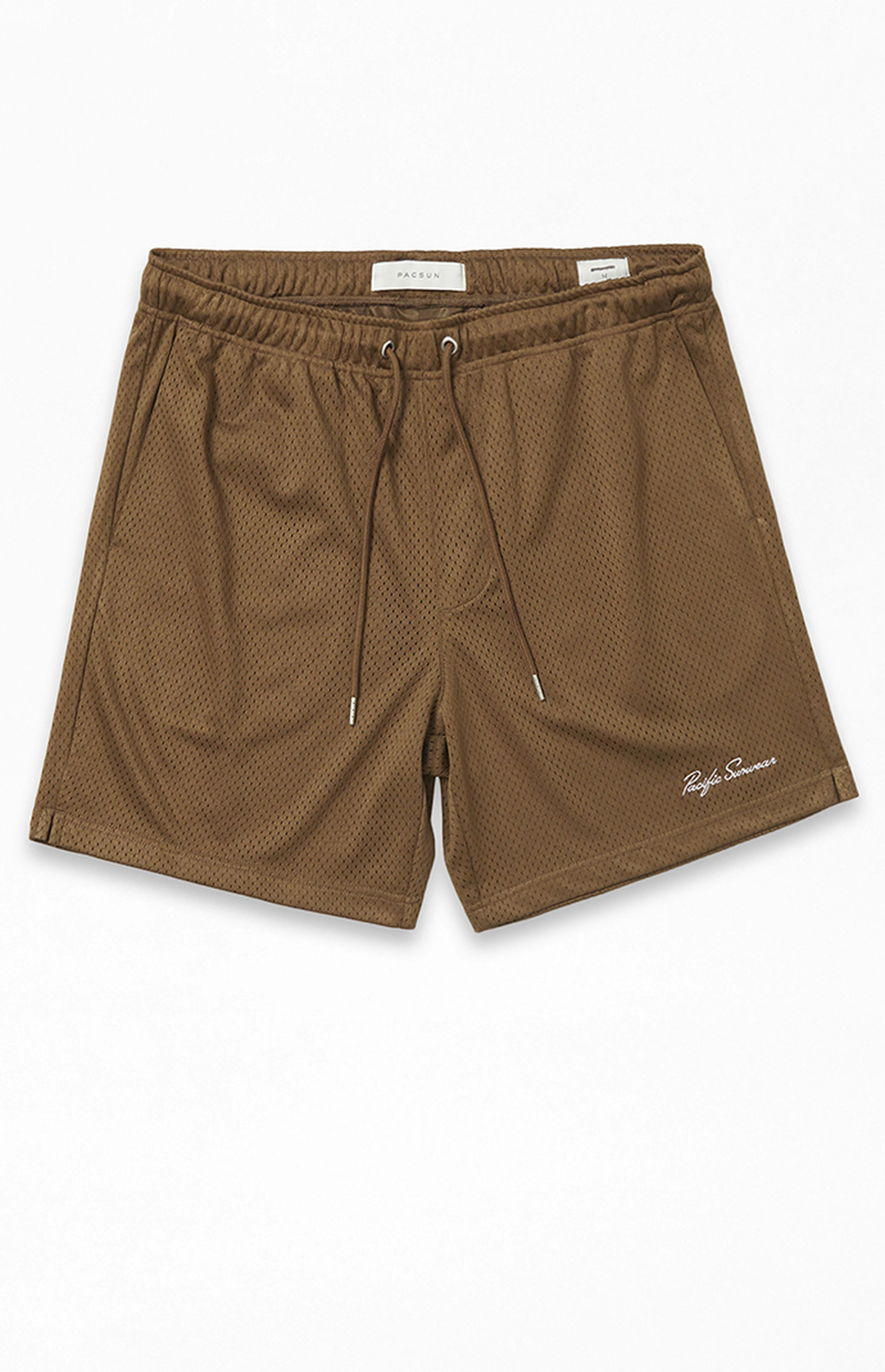 PacSun Brown Mesh Basketball Shorts | PacSun