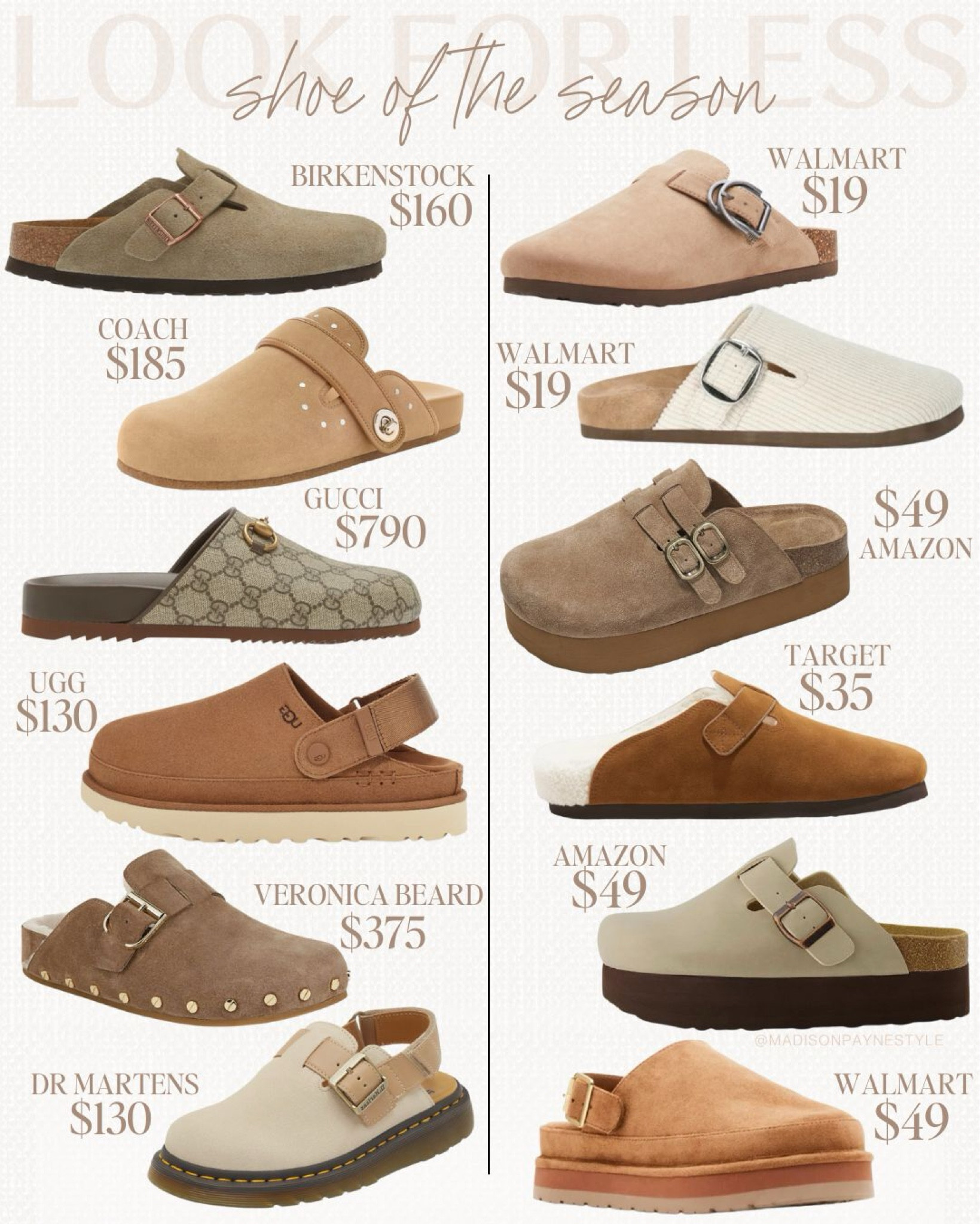 Clogs looks for less 🍂✨ looks for less from Walmart, Amazon, and Target 

Clogs, Birkenstock, Birkenstock Boston, Ugg, Ugg clogs, Ugg Goldenstar, Dr Martens, Dr Martens clogs, Dr Martens Jorge, Jorge clogs, looks for less, Walmart clogs, Amazon clogs, Target clogs, fall shoes, platform clogs, fall outfits, Madison Payne 

#LTKBacktoSchool #LTKSeasonal #LTKShoeCrush