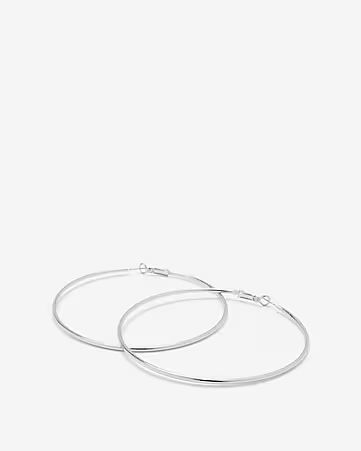 Large Metal Hoop Earrings | Express