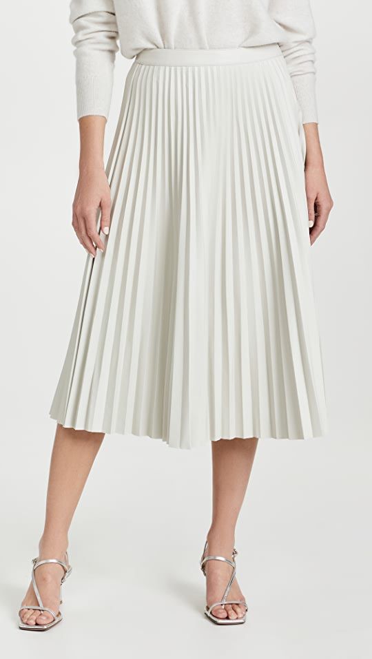 Faux Leather Pleated Skirt | Shopbop