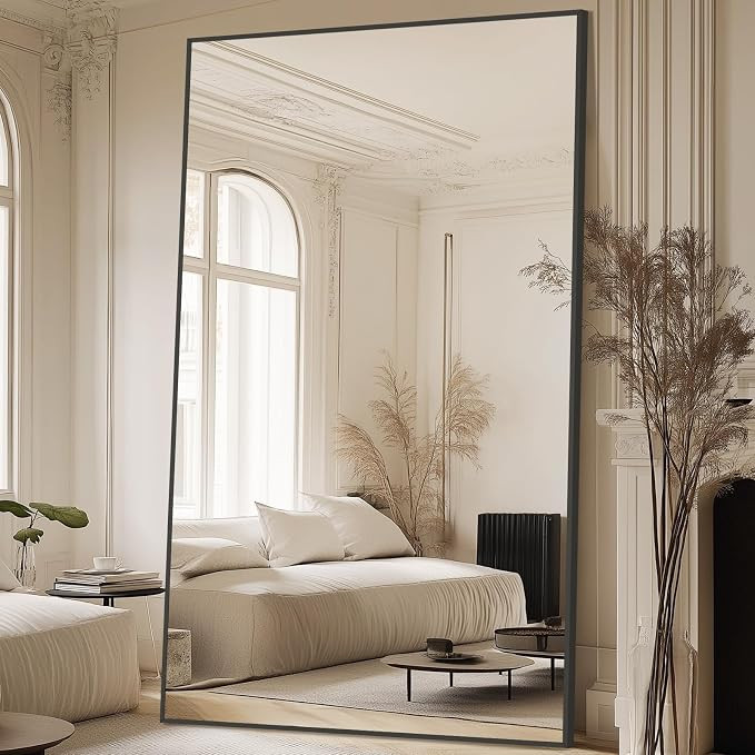 MELOMOIR 44"x72" Oversized Floor Mirror, Freestanding, Large Full Body Mirror for Bedroom, Living... | Amazon (US)