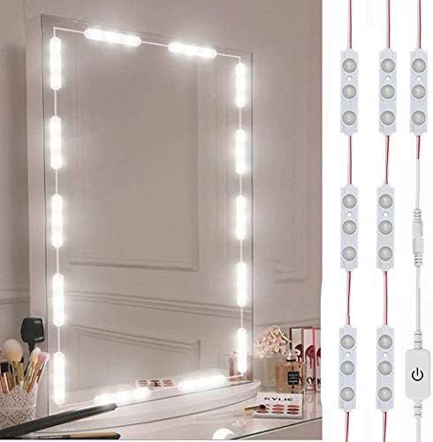 Led Vanity Mirror Lights, Hollywood Style Vanity Make Up Light, 10ft Ultra Bright White LED, Dimmabl | Amazon (US)