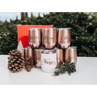 Custom Christmas Gifts | Wine Tumbler Sorority Wine Glass Bridesmaid Tumbler Gift | Tumbler Cup | Etsy (US)