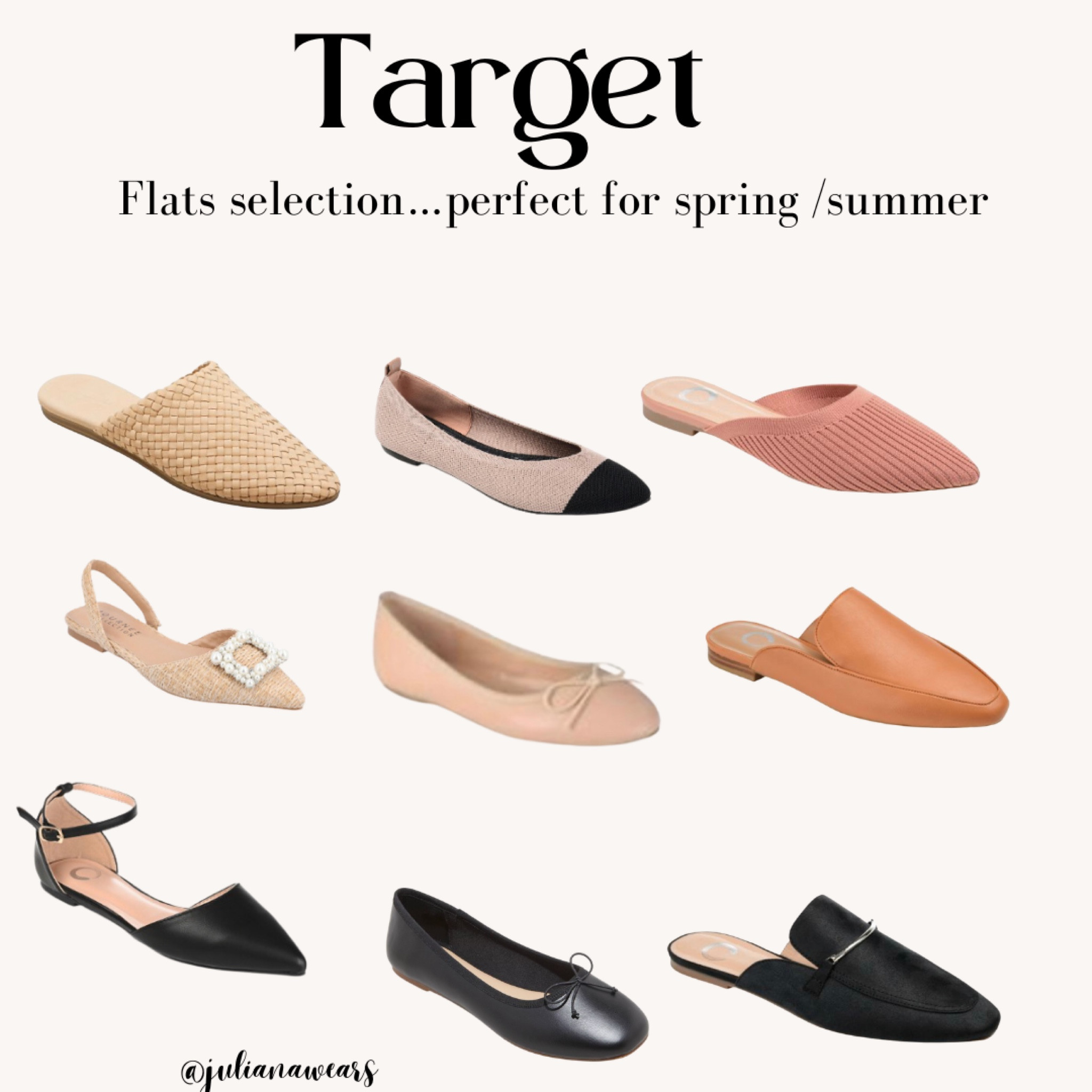 Journee Collection Womens Ameena Slip On Square Toe Mules Flats : Target