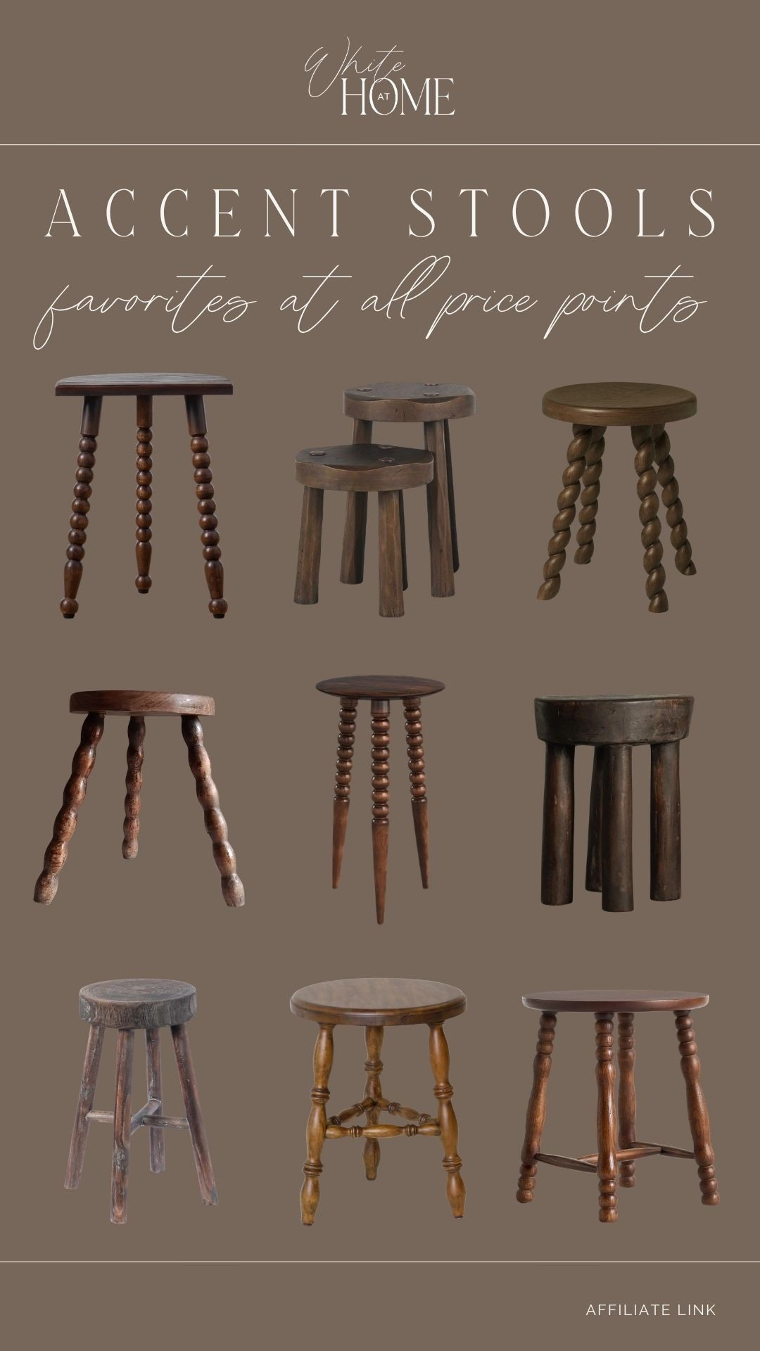 So many of you loved my dark spindle stool that I shared in a post a few weeks ago! I rounded up some more styles ranging in price points and sizes. The perfect accent piece to style just about anywhere! 

#LTKHome