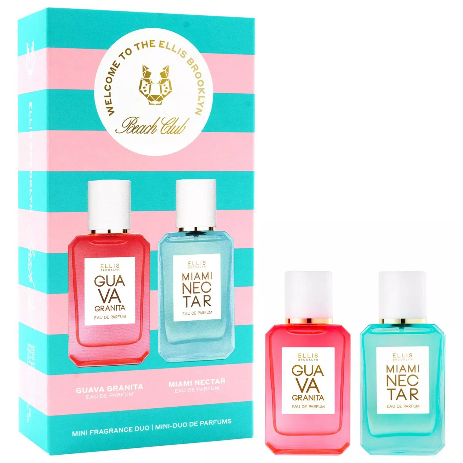 Ellis Brooklyn BEACH CLUB Fragrance Mini Duo with Pink Pineapple and Guava Perfume Gift Set | Kohl's