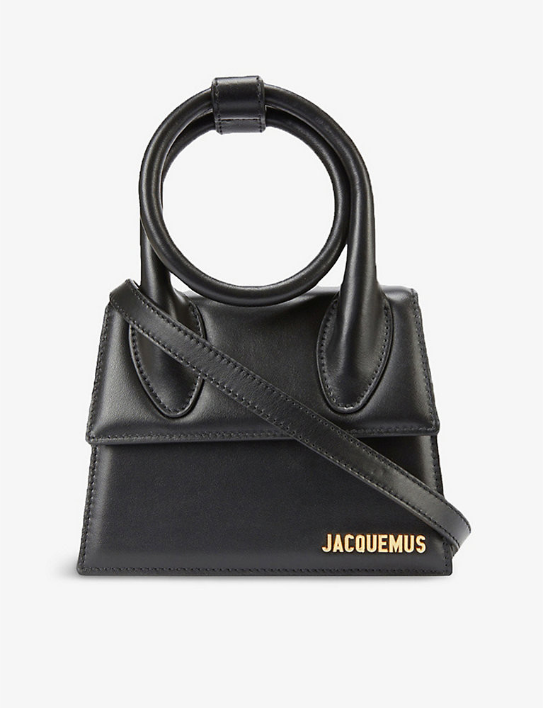 JACQUEMUS Le Chiquito Noeud medium leather top-handle bag | Selfridges