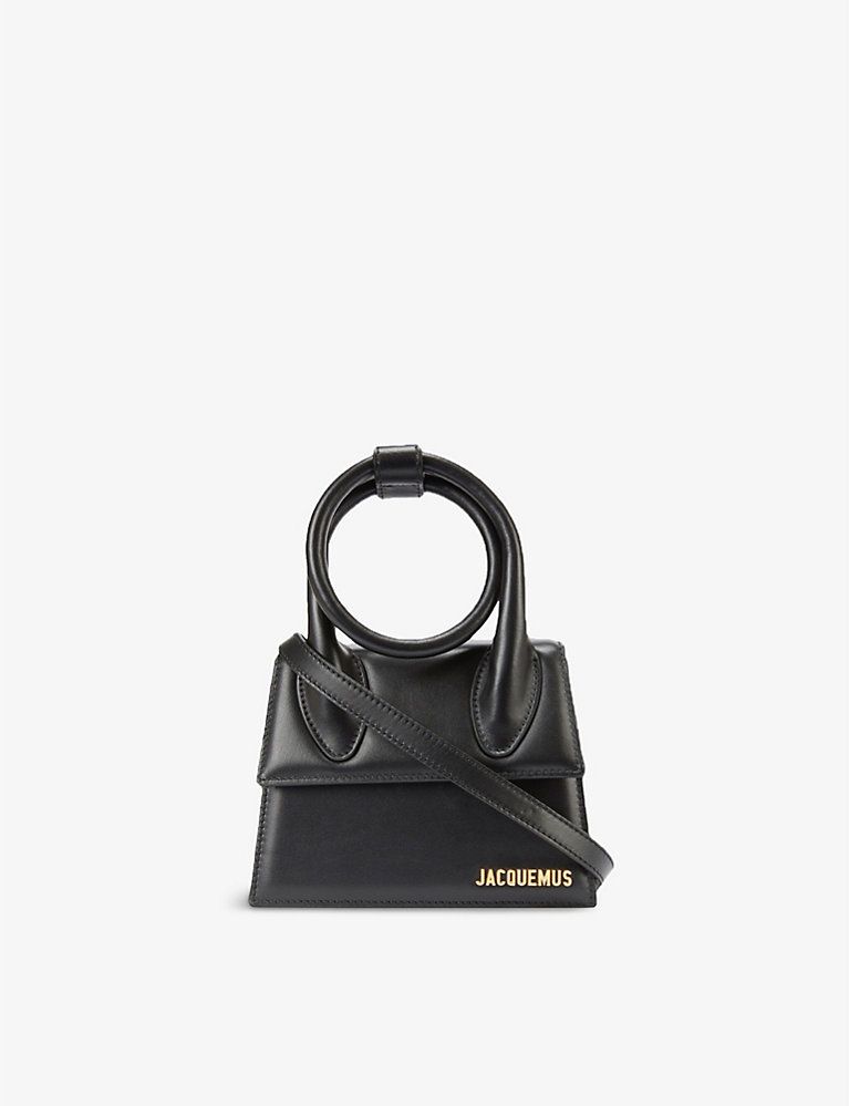 JACQUEMUS Le Chiquito Noeud medium leather top-handle bag | Selfridges
