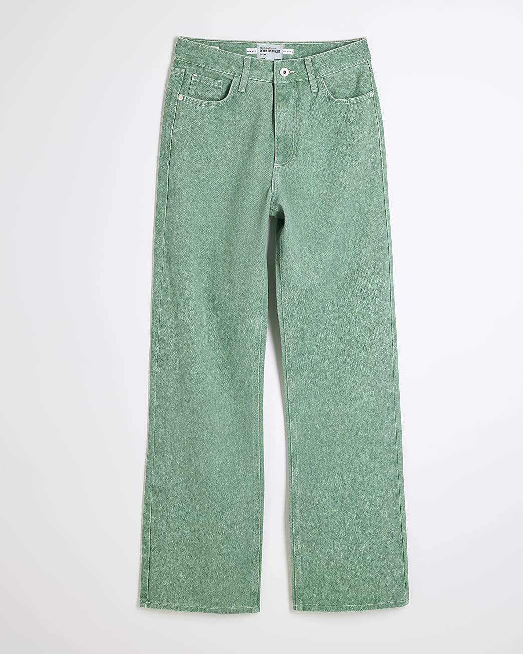 Green Relaxed Straight Jeans | River Island UK & IE