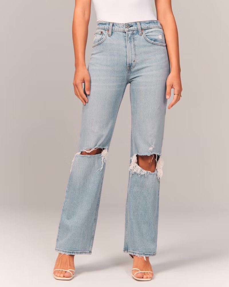 High Rise 90s Relaxed Jeans | Abercrombie & Fitch (US)