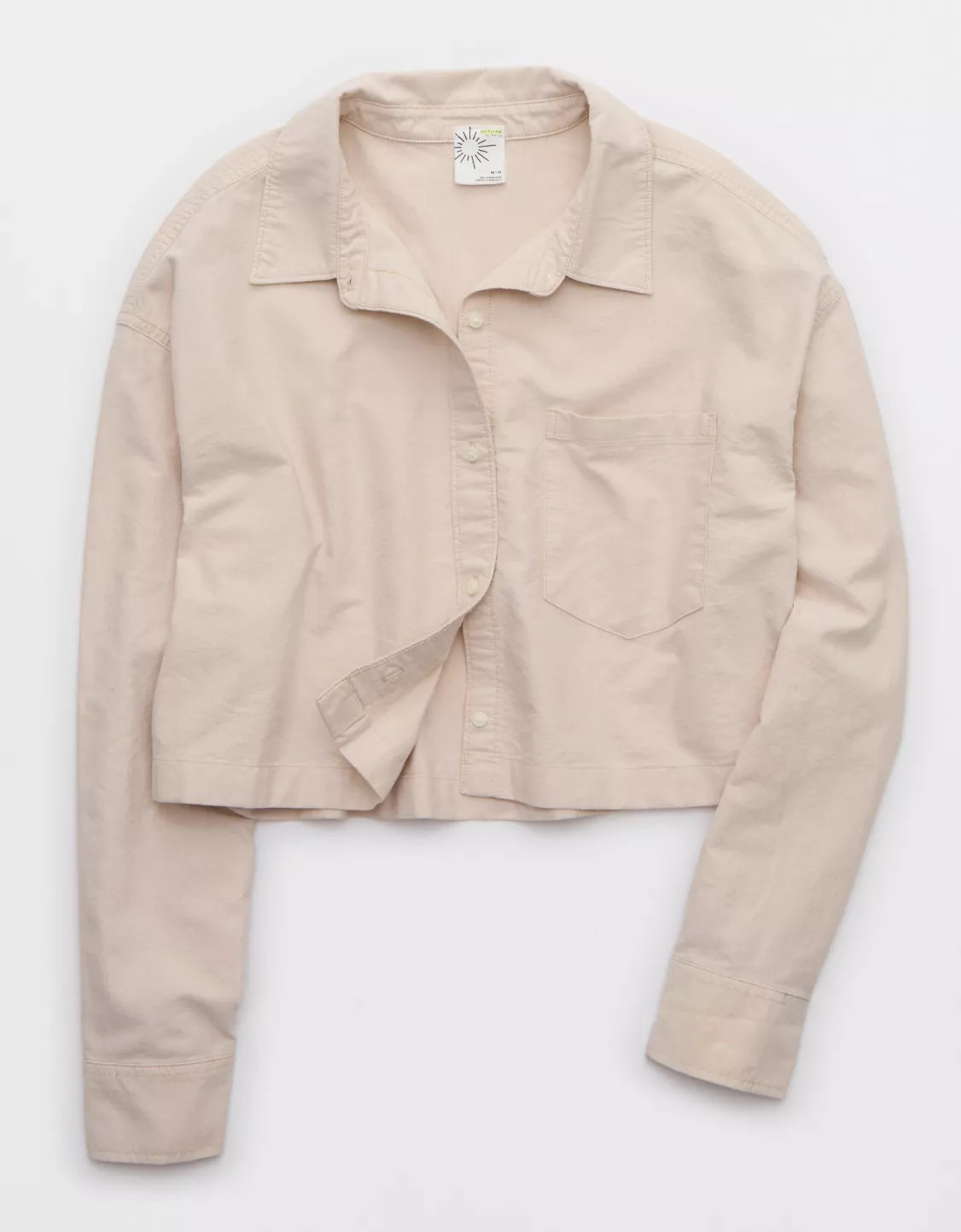 OFFLINE By Aerie Cropped Button Up Shirt | Aerie