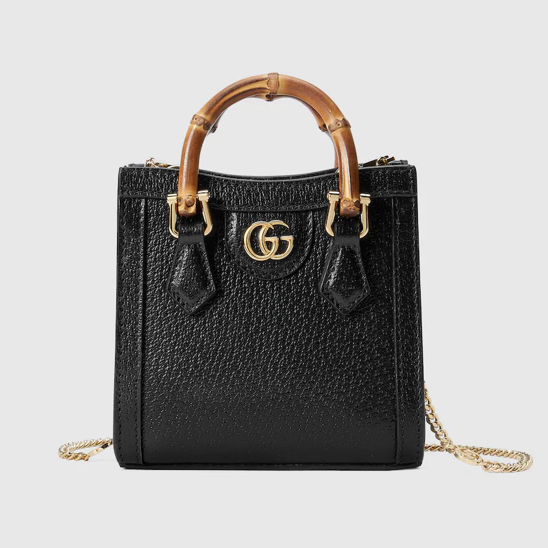 GUCCI Diana Nano Bag, Black, Leather | Gucci (US)