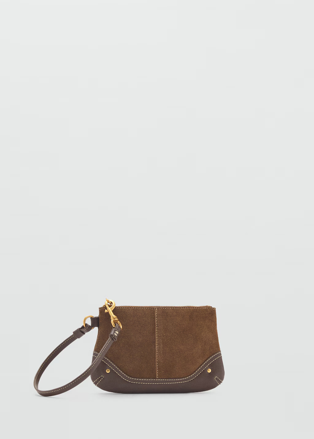Leather case with short handle | MANGO (UK)