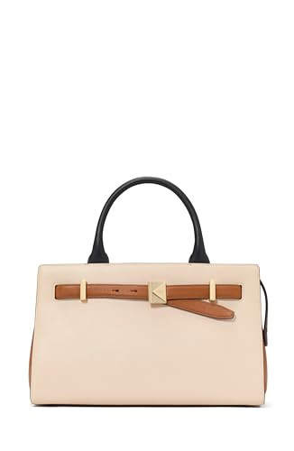 kate spade new york Deco Colorblocked Pebbled Leather Medium Satchel, Milk Glass Multi | Amazon (US)