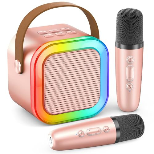 Karaoke Machine Kids Adults,Bluetooth Speaker with 2 Wireless Microphones | Amazon (US)