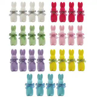 Assorted Mini Flocked Bunnies, 4ct. by Ashland® | Michaels | Michaels Stores