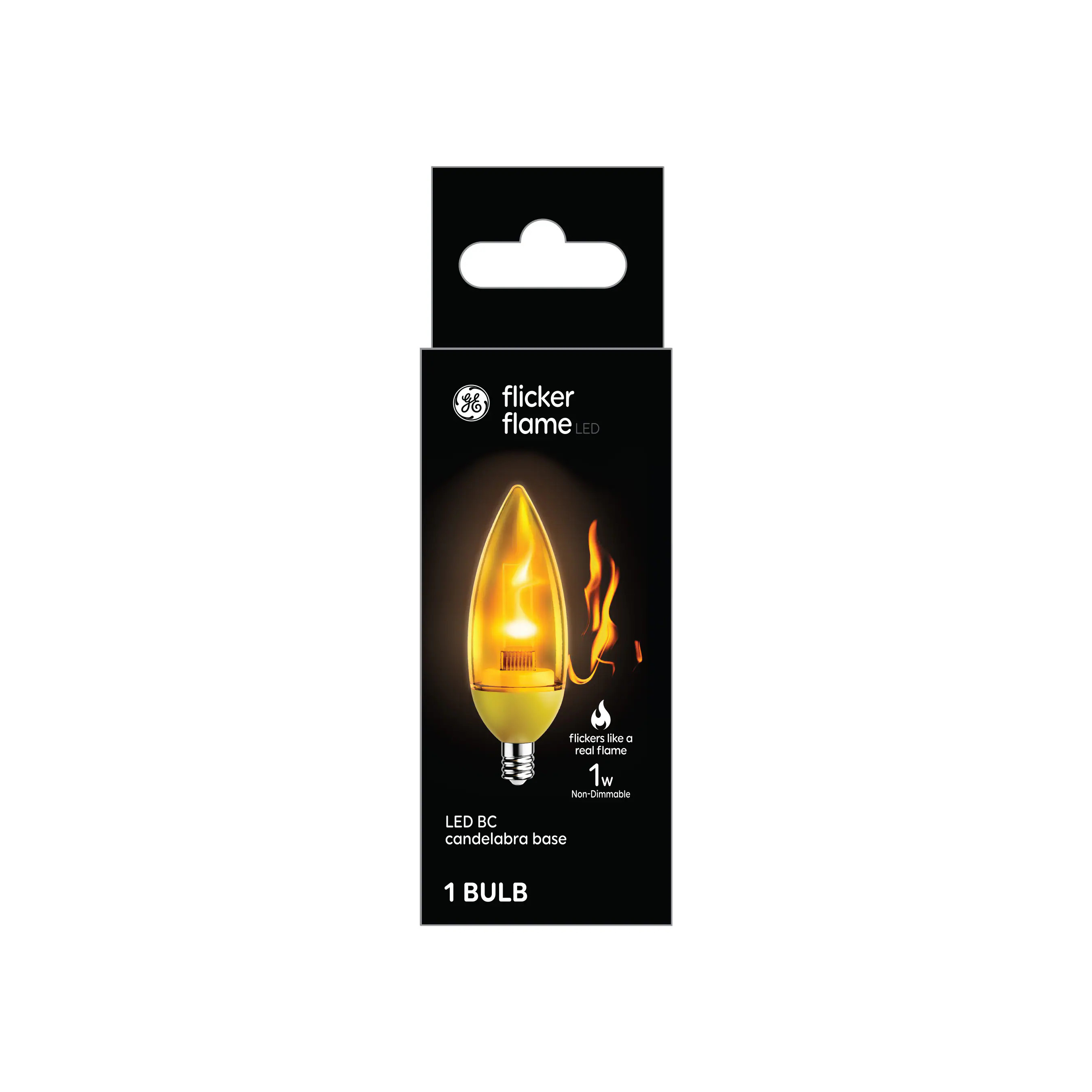 GE Flame Bulb 1 -Watt EQ BC Warm candlelight Candelabra screw base E12 LED Decorative Light Bulb one_size | 93130689 | Lowe's