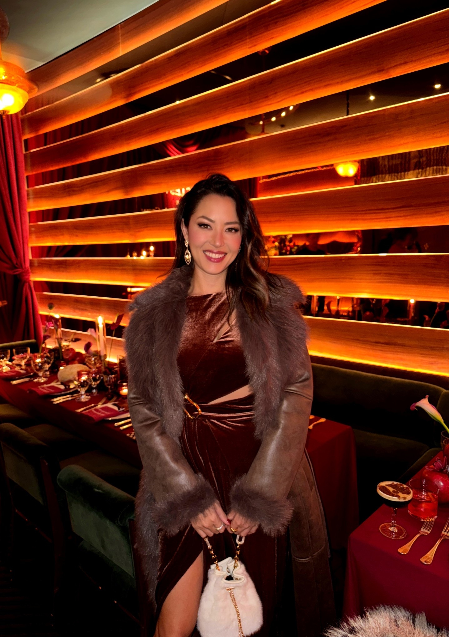 NY dinner outfit 🥰 wearing XS in the velvet maxi dress and in the faux fur coat 

#LTKSeasonal #LTKootd #LTKHoliday