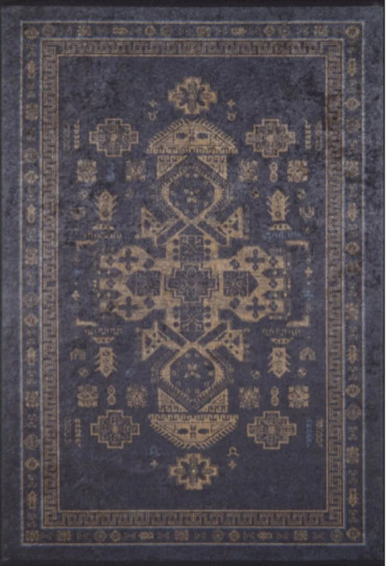 Rugs 5x5, Turkish Rug 5x5, Area Rug 5x5, Vintage Rug 5x5, Dark Brown Rug, Persian Style Rug, Over... | Etsy (US)