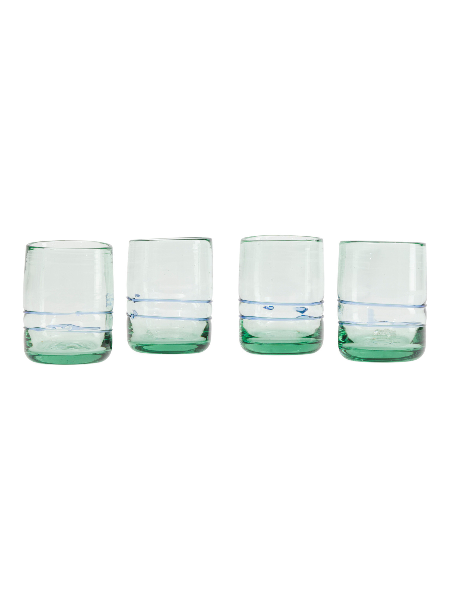 Set Of 4 Contrast Rings Rocks Glasses | TJ Maxx