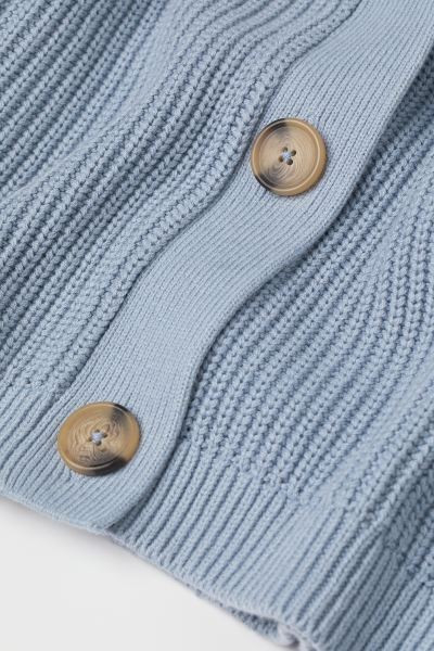 Rib-knit Cardigan - Light blue - Ladies | H&M US | H&M (US + CA)