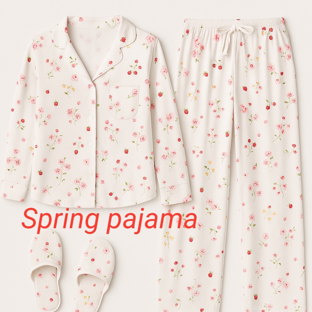 Favorite spring pajama 
Spring pajama, spring outfit, floral pajama
#spring #cherry

#LTKspring #LTKgiftguide #LTKsummer