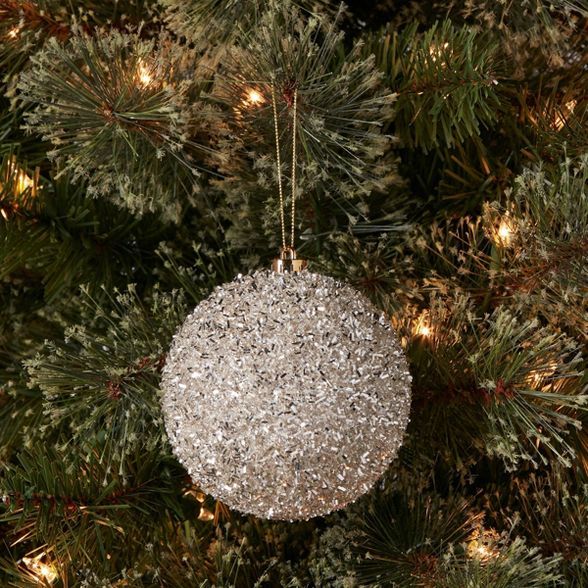 Champagne Tinsel Ball Christmas Tree Ornament - Wondershop™ | Target