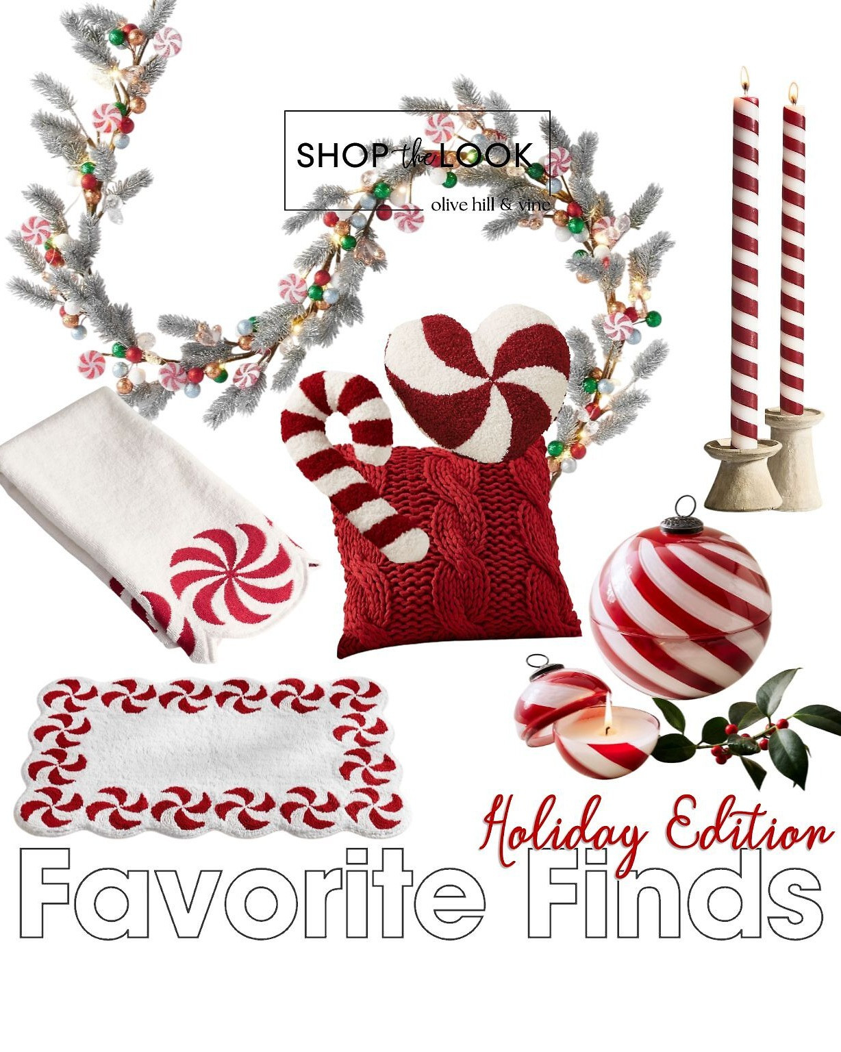 Something about peppermint décor just feels instantly festive. These Pottery Barn favorites—pillows, candles, garlands, and more—are still shipping in time for Christmas. Add a little holiday cheer and order before they’re gone!  

 

#LTKHoliday #LTKSeasonal #LTKHome