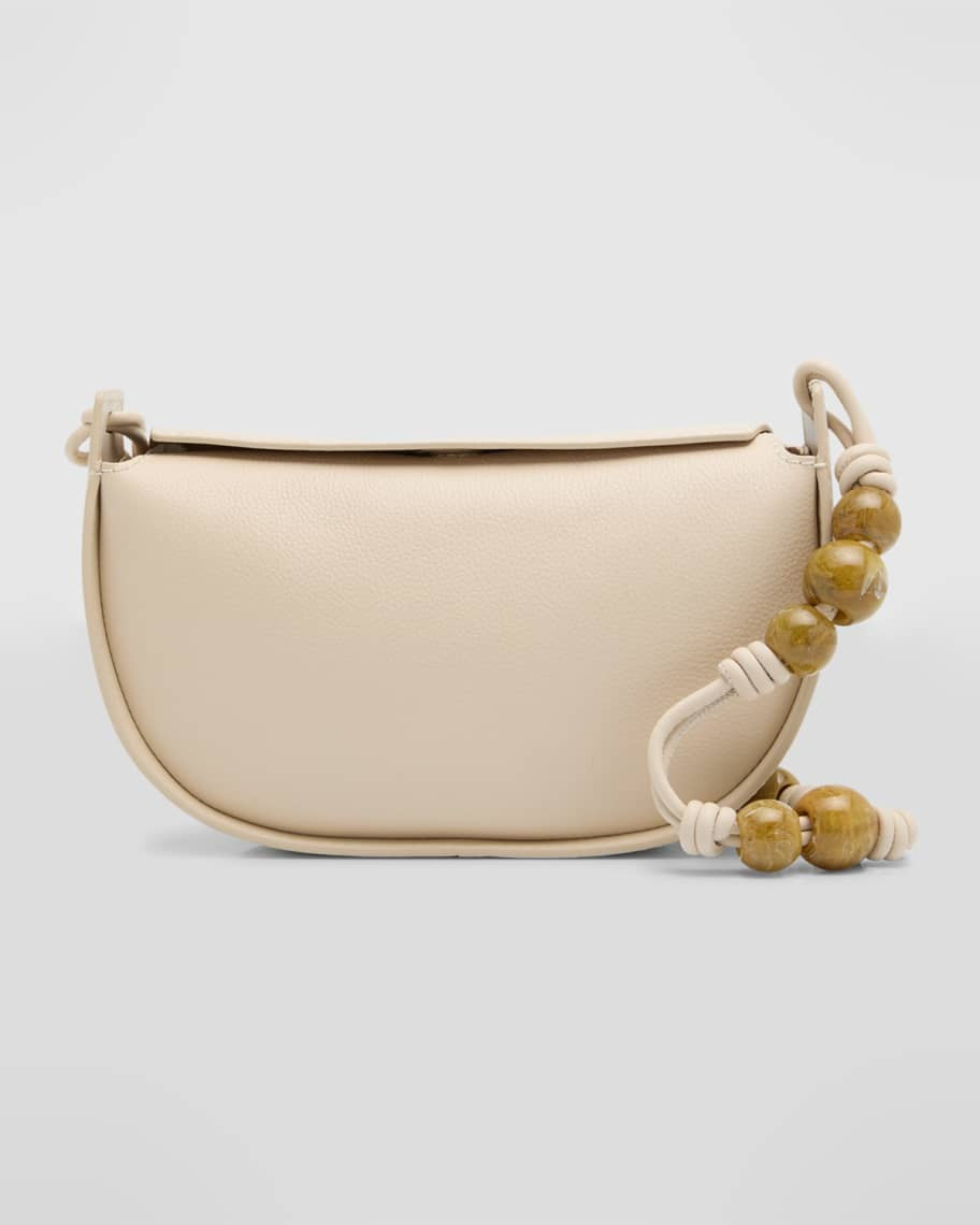 Sanaa Beaded Leather Crossbody Bag | Neiman Marcus