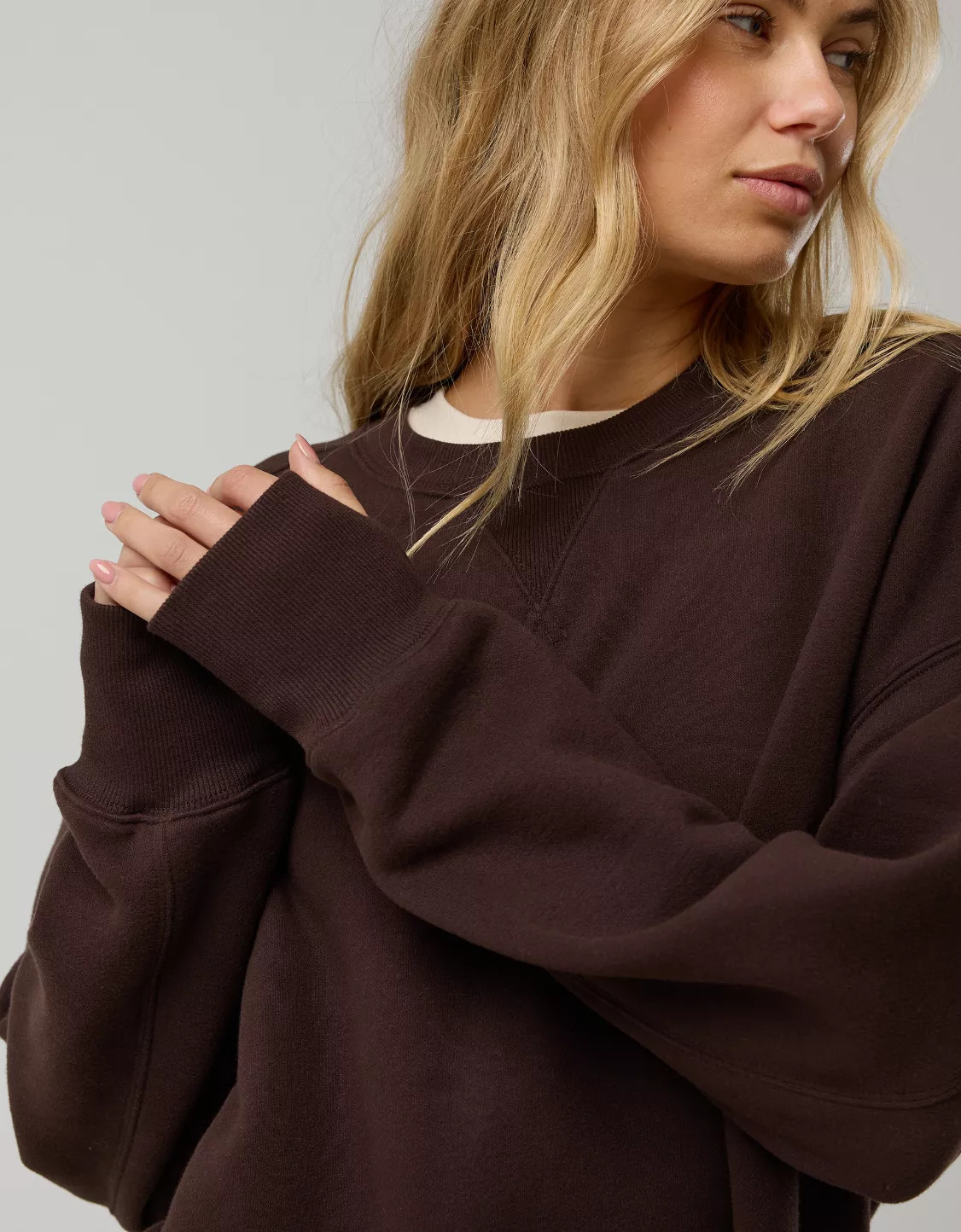 OFFLINE By Aerie Cloud Fleece Oversized Crewneck | Aerie