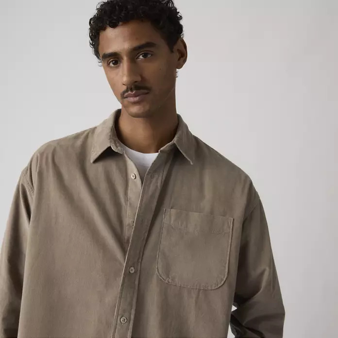 Loose Button-up Corduroy Shirt - Tan | Levi's® US | Levi's US