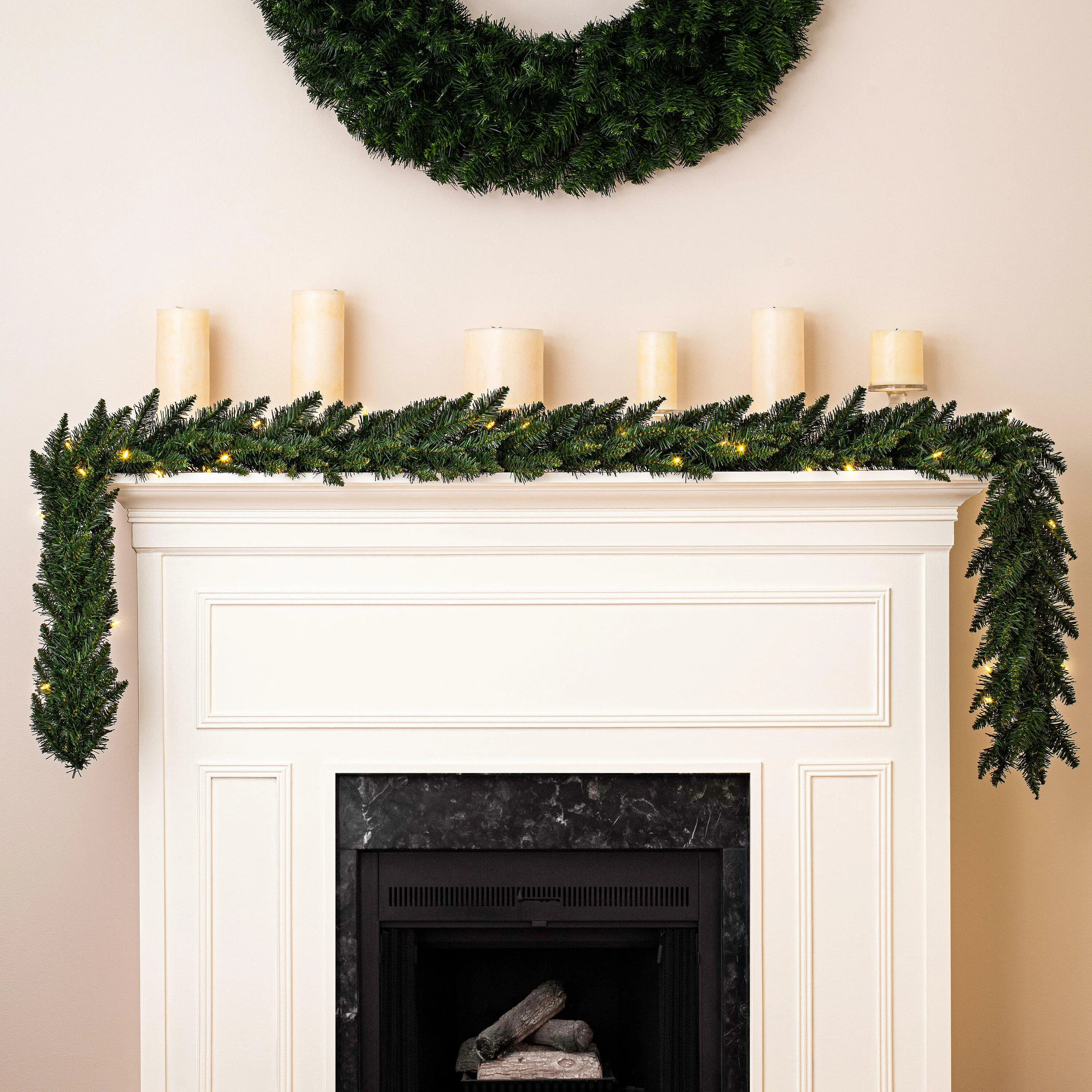 Oberlander Lighted Faux Fir Garland | Wayfair North America