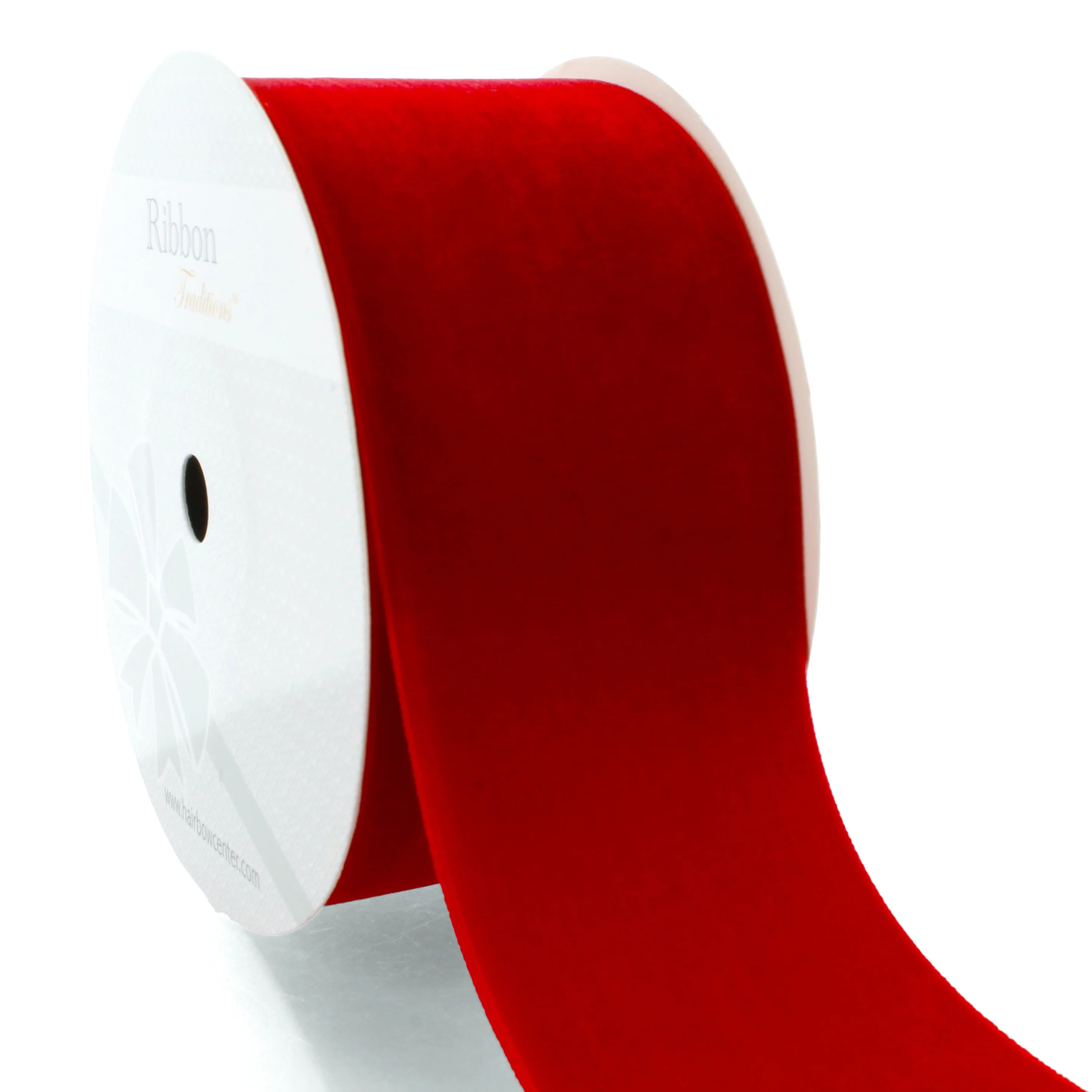 HBC 2" Velvet Ribbon 250 Red - 5 Yards | Walmart (US)