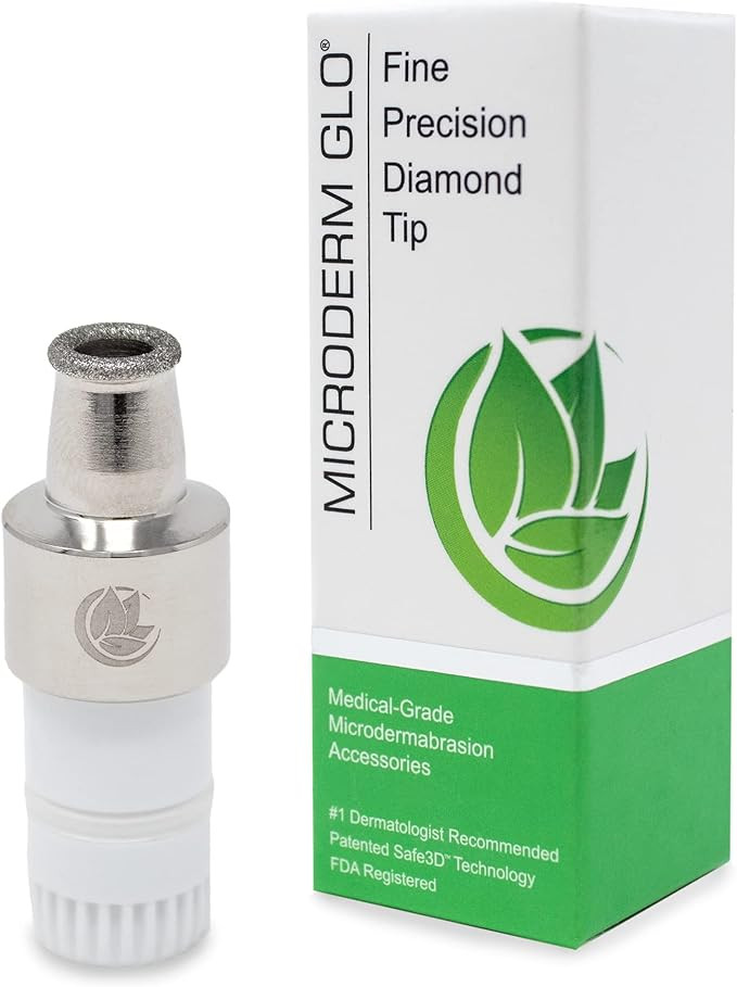 Microderm GLO Premium Diamond Microdermabrasion Tips - Medical Grade Stainless Steel Accessories,... | Amazon (US)