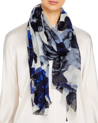 Floral Print Wool Scarf - 100% Exclusive | Bloomingdale's (US)
