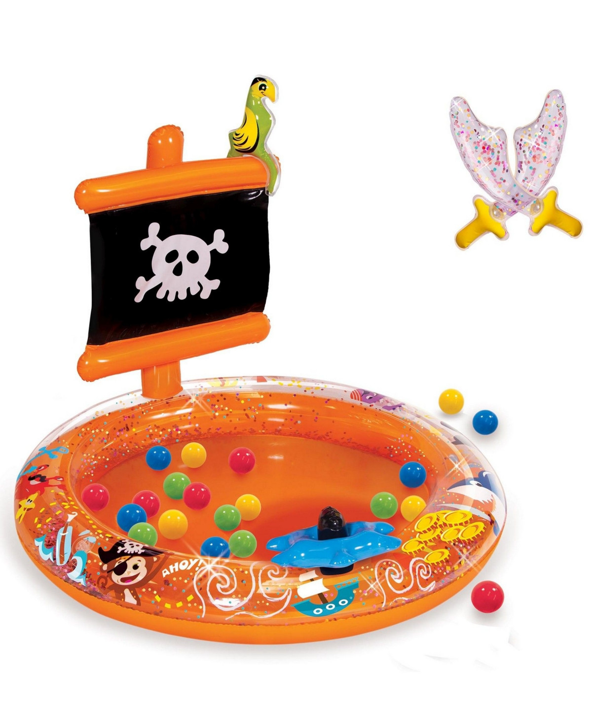 Banzai Pirate Sparkle Play Center Inflatable Ball Pit -Includes 20 Balls | Macys (US)