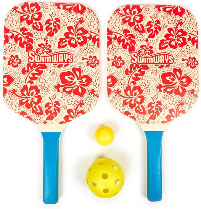 Swimways Hydro Paddle & Pickleball Set, Pickleball Paddles and Balls for Pool, Lake and Beach Gam... | Amazon (US)