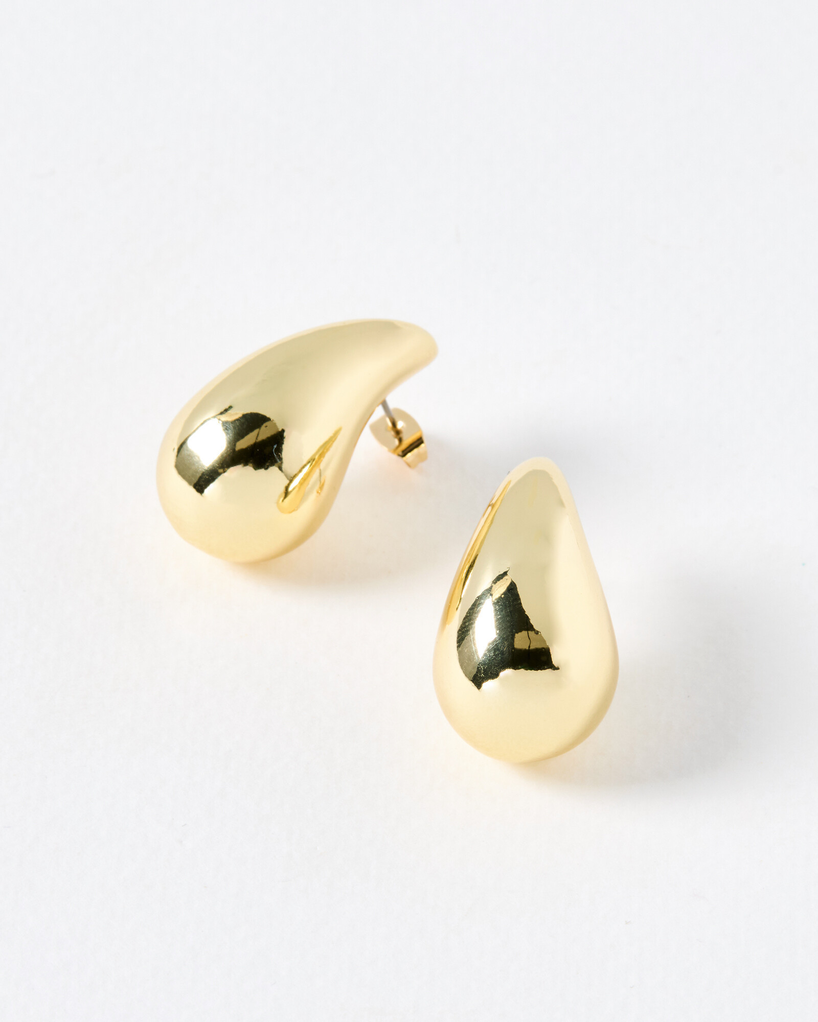 Loane Gold Tone Statement Teardrop Earrings | Oliver Bonas | Oliver Bonas (Global)