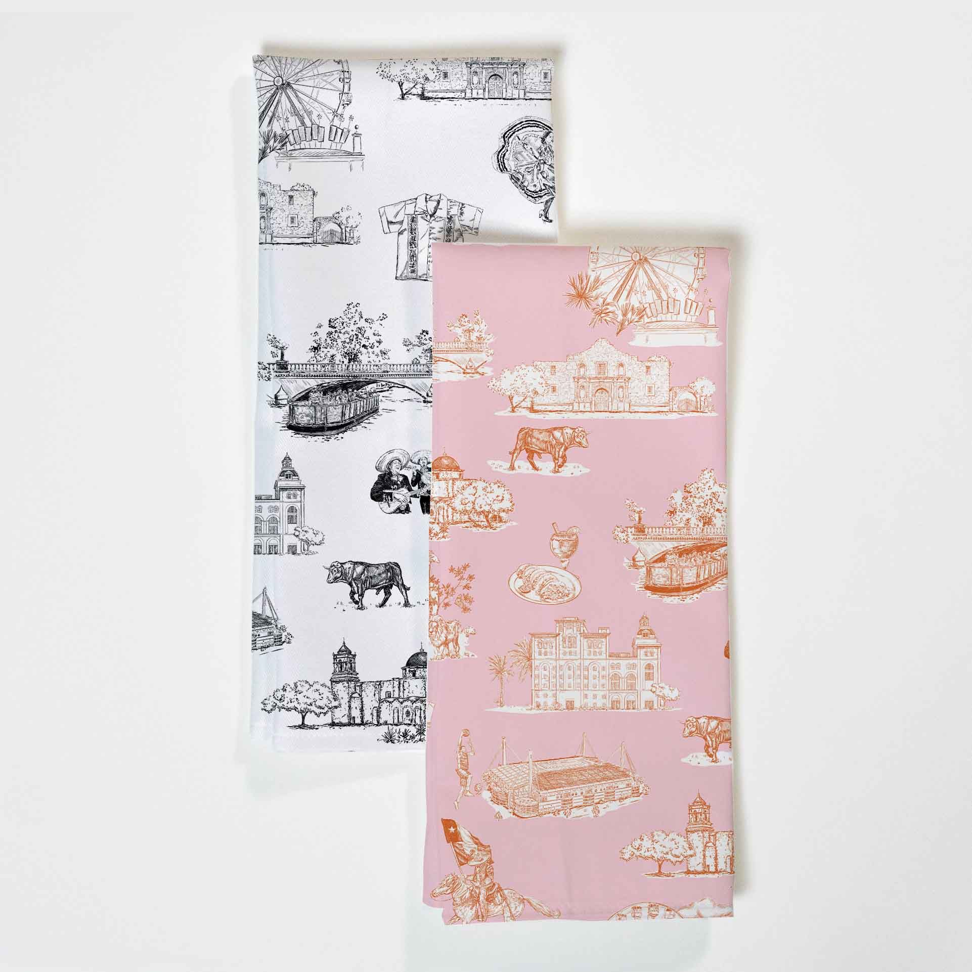 San Antonio Toile Tea Towel Set | Katie Kime Inc