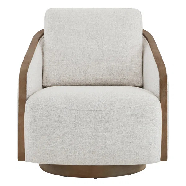 Nieve Upholstered Swivel Barrel Chair | Wayfair North America