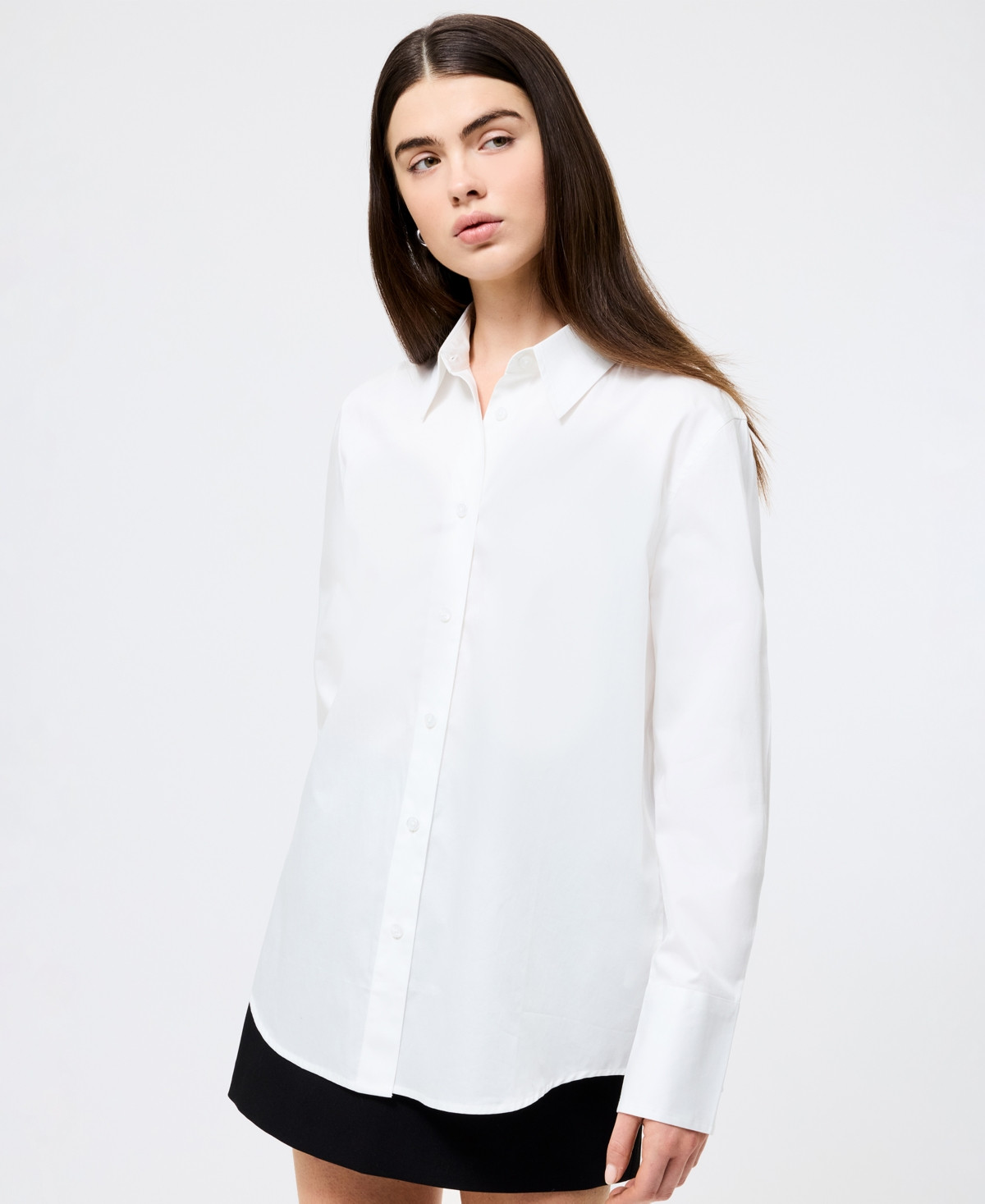 French Connection Women's Alexis Cotton Shirt - Linen White | Macy's