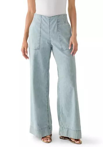 Breezy Denim Pull On Pants | Belk