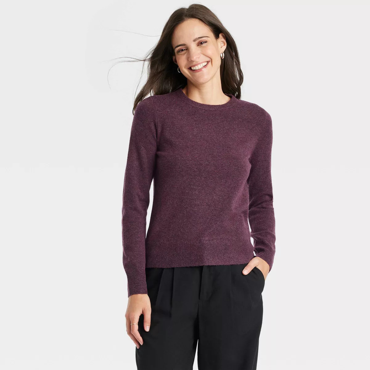 Women's Crewneck Cashfeel Pullover Sweater - A New Day™ | Target