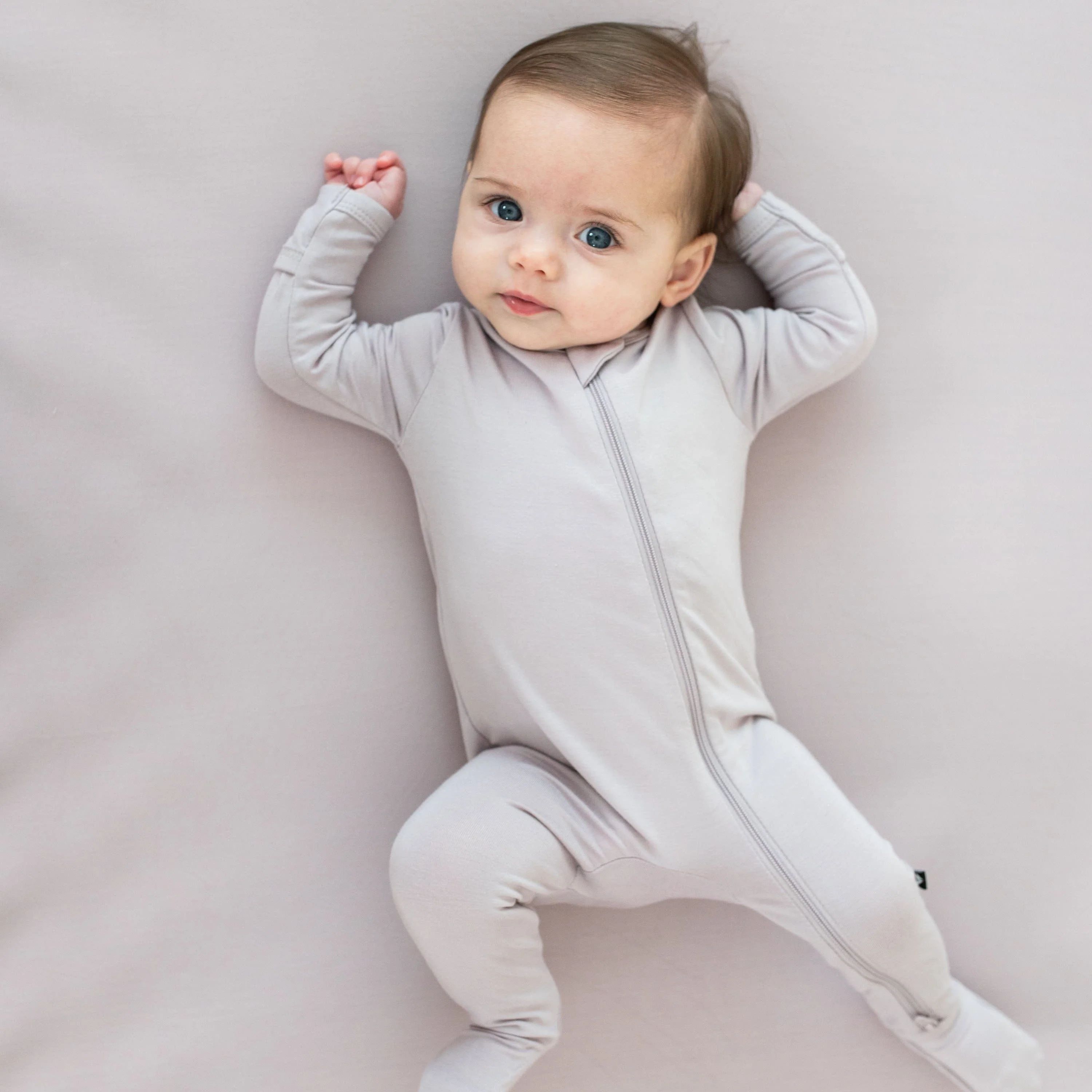 Zippered Footie in Wisteria | Kyte BABY