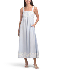 Linen Blend Midi Dress | Midi Dresses | Marshalls | Marshalls