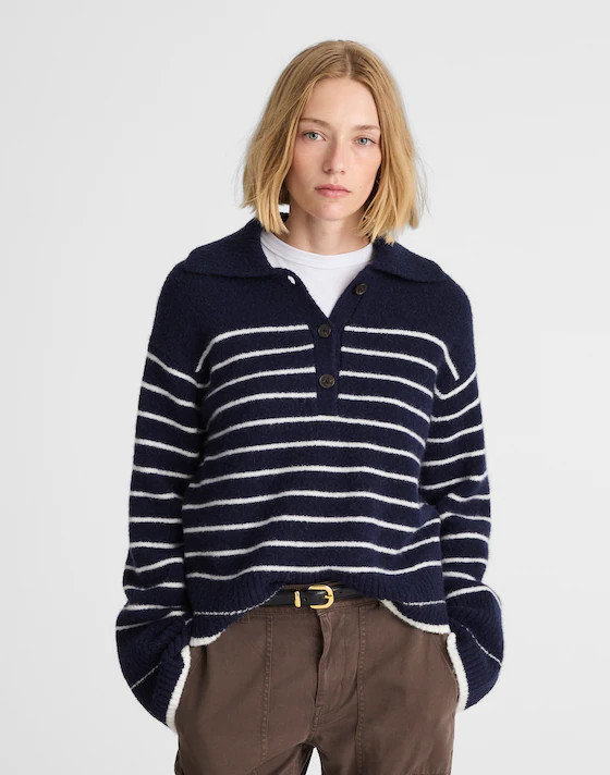 CloudSoft Polo Sweater | Madewell