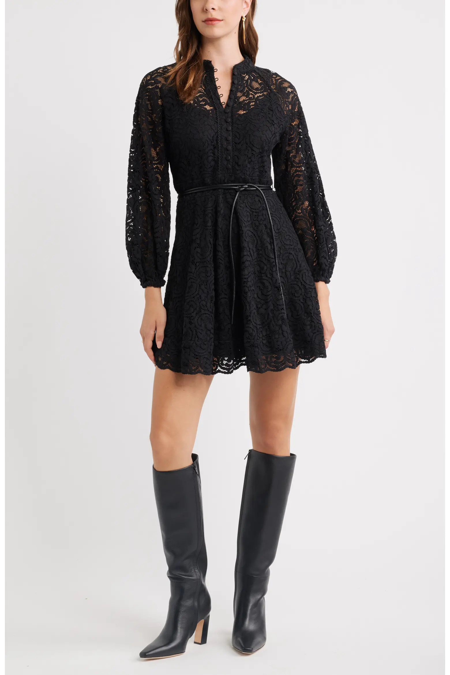 Lace Long Sleeve Minidress (Women) | Nordstrom | Nordstrom