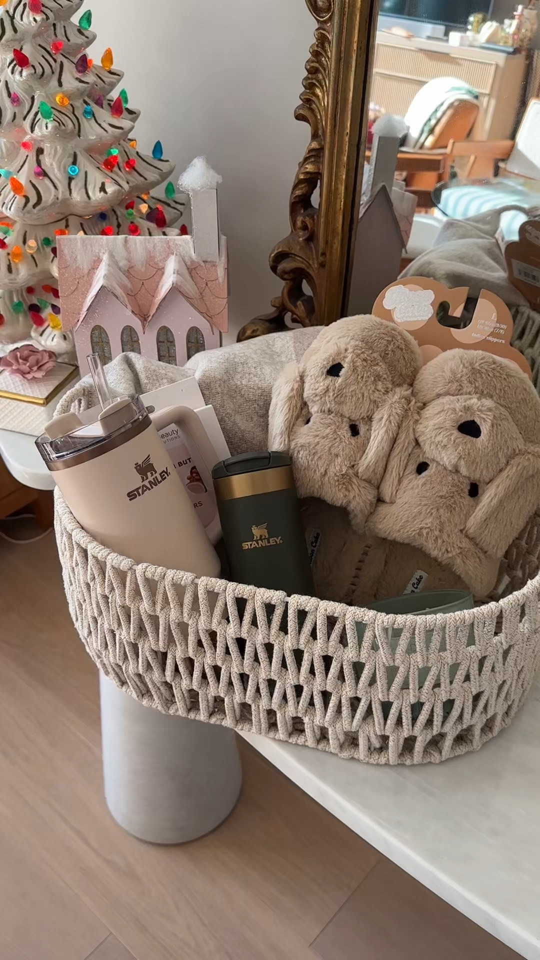 #stanleypartner How to build a Brrr Basket 🧺 ft some cozy products from #Stanley including the 30 oz Quencher and the Aerolight Transit Bottle that’s perfect for keeping tea and coffee hot! I’ve linked to other great gift ideas for her or for a brrr basket! #brrbasket #giftideas #giftsforher #giftguide #cozyseason #teachergifts 

#LTKcanada #LTKwinter #LTKgiftguide